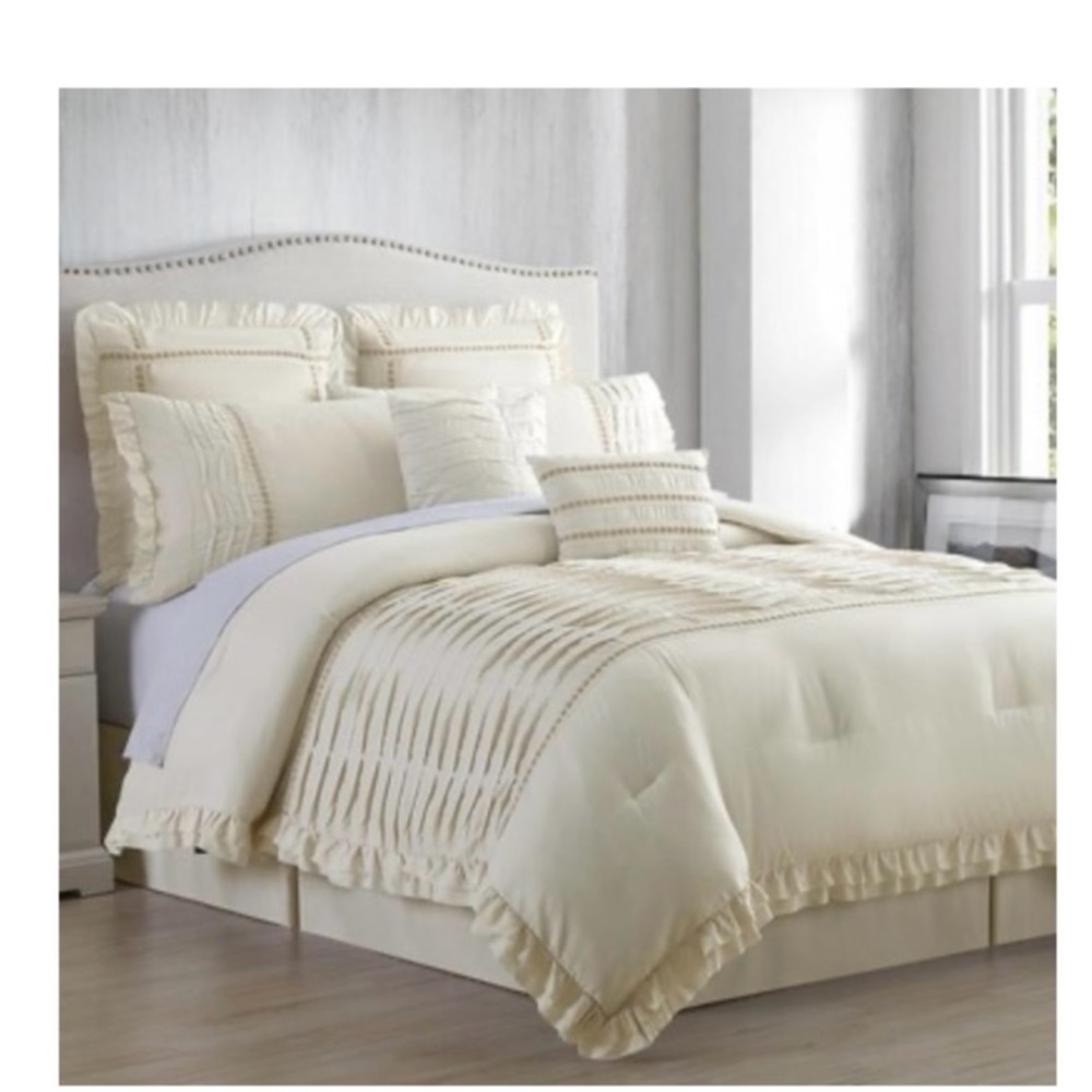 COPY - Amrapur 8 Piece Comforter Set King Size Antonella 38EBJQCF-ANT-KG